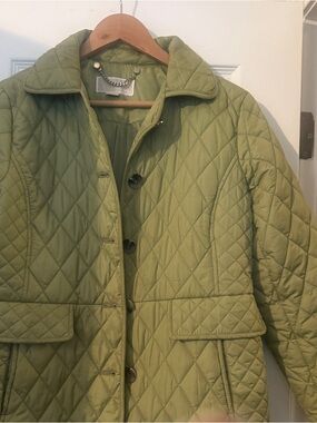 Michael Kors Olive Green Quilted Puffer Jacket